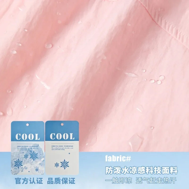 Summer Lightweight, Breathable, UV Resistant Skin Clothing, Loose and Breathable Outdoor Sunscreen Clothing for Women