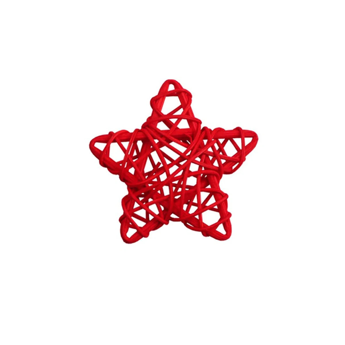 5/10Pcs 4th of July Star Shaped Rattan Balls Decoration Red Blue White Star Wicker Ball for 2023 Independence Day Home DIY Decor