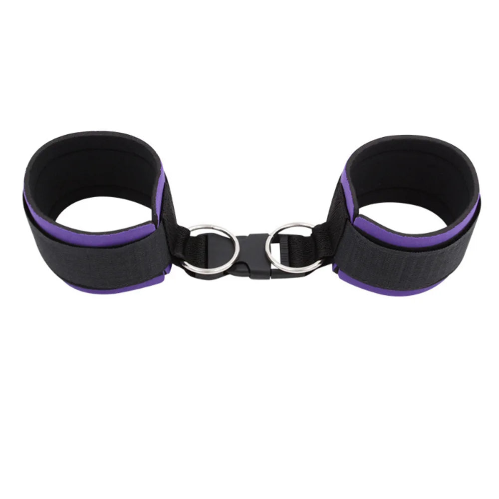 Couple Femdom Handcuffs Ankle Cuffs SM Bondage Alternative Bondage Buckle Handcuffs Set Sex Toys Adult Sex Toy