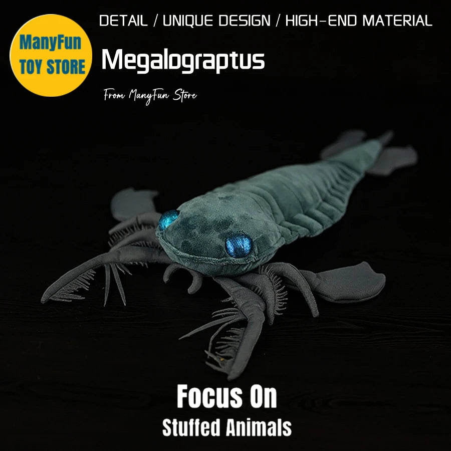 Realistic Megalograptus Plush Toy Eurypterid Plushie Pterygotus Peluche Lifelike Stuffed Animals Simulation Doll Kawai Toy Gifts