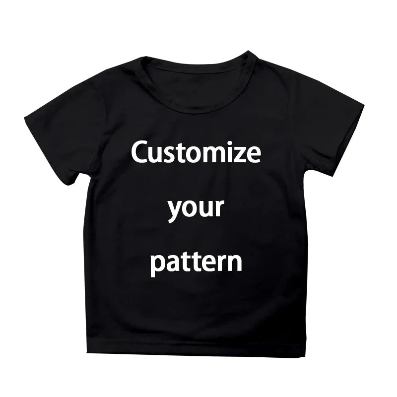Children T-shirt Children Girl Boy T-shirt Custom Diy Pattern Logo Funny Casual Tops Tees DIY Name Logo Picture Text Child Girl Boy T-shirts
