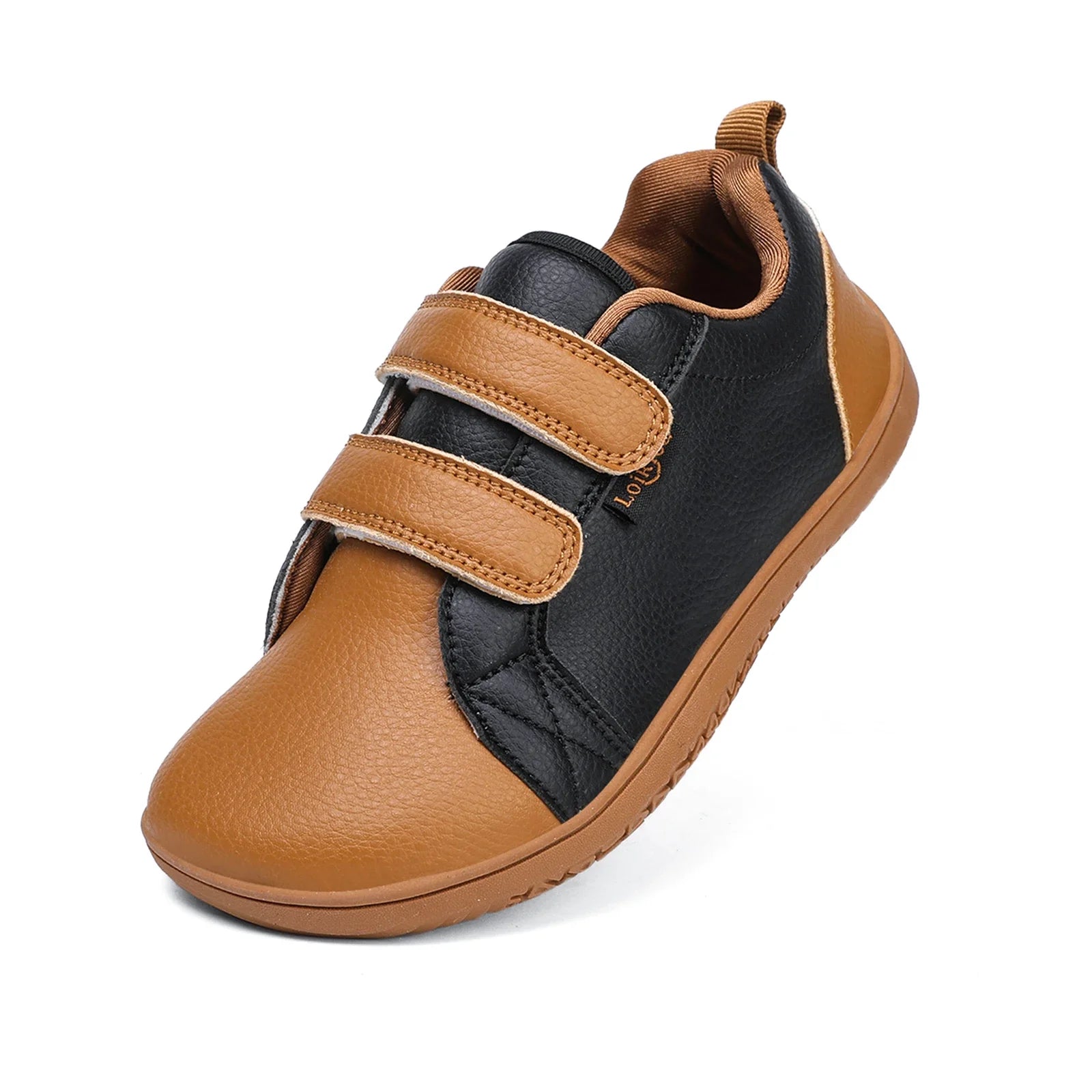 Children Shoes Kids Barefoot Shoes Boys Girls Wide Toe Minimalist Fashion Sneakers Lightweight Hook Loop Artificial Leather Walking Flats