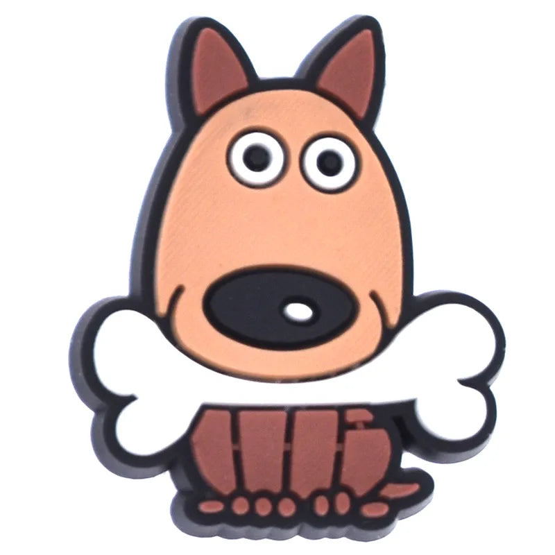 Shoe Charms for Crocs Accessories Dog Pet Badge Women Clogs Buckle Kids Pins Men Decoration Jeans X-mas Gift Shoe Accessories