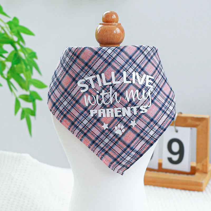 Pet Bandana Festival Costume Dogs Party Neck Scarf Collar Holiday Dress Up Double Layer Dog Tassels Bandanas