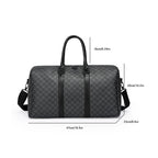 Men’s Black Traveling Bag Large Capacity Business Travel Luggage Bag Classic Full Body Printed Handbag Shoulder Bags for Men