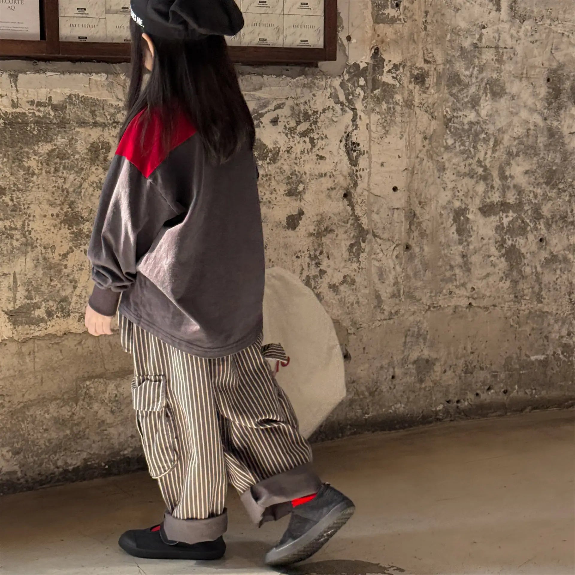 Children Pants 2025 Autumn New Children Clothing Korean Spring Autumn Washed Cotton Work Pants for Girls and Boys