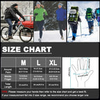 Winter Gloves for Men Women - Waterproof Thermal Glove for Cold Weather,for Running Cycling with Touchscreen Finger