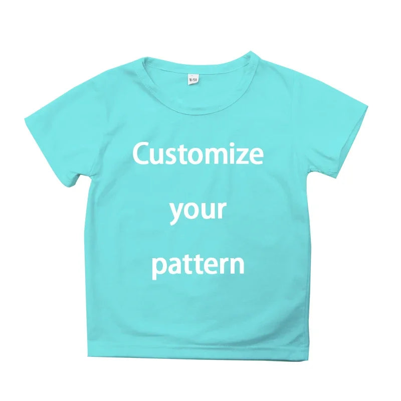 Children T-shirt Children Girl Boy T-shirt Custom Diy Pattern Logo Funny Casual Tops Tees DIY Name Logo Picture Text Child Girl Boy T-shirts