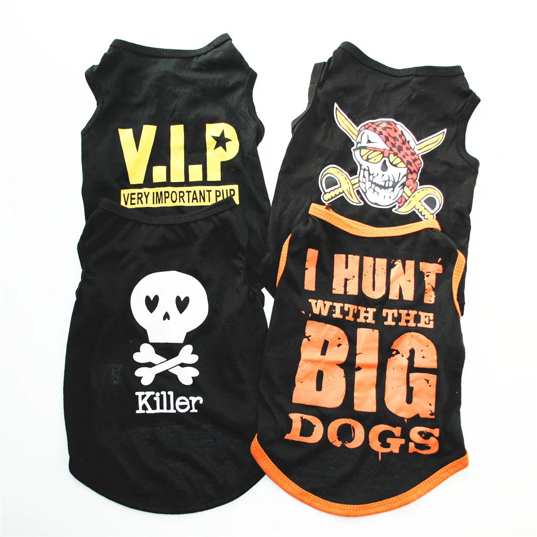 Dog Shirts for Small Dogs Boy Pet Printed Clothes with Funny Letters Summer Male Dog Clothes Soft Breathable Pet Tshirts Outfits