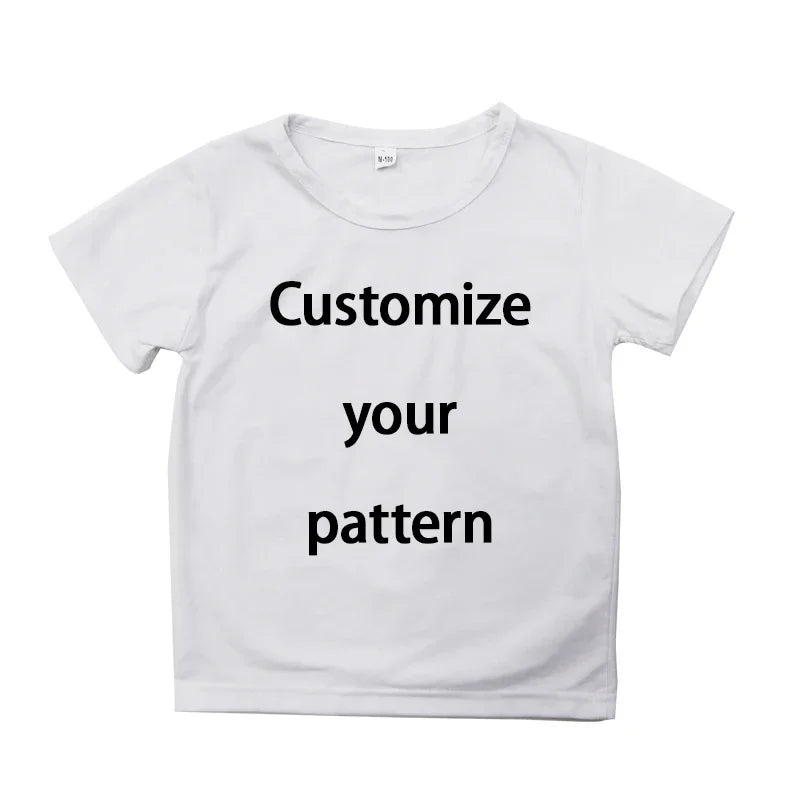 Children T-shirt Children Girl Boy T-shirt Custom Diy Pattern Logo Funny Casual Tops Tees DIY Name Logo Picture Text Child Girl Boy T-shirts