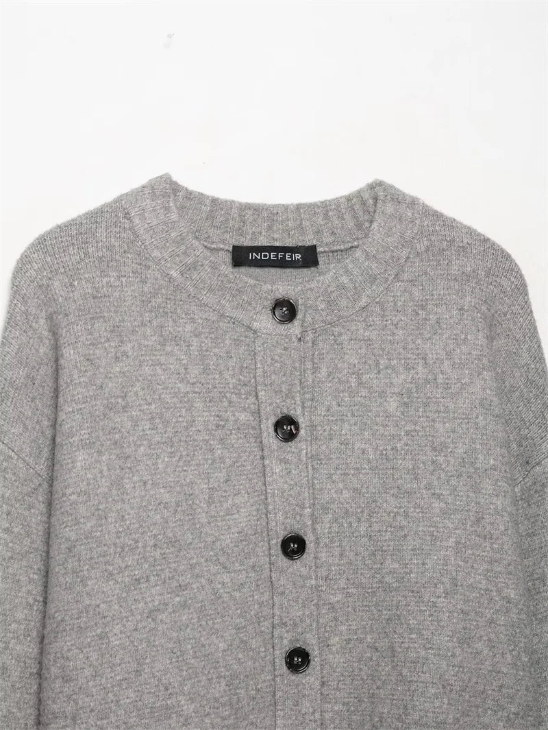 Women's Sweater 2025 New Soft Knit Jacket Casual Fashion Women's Single-Breasted Short Top