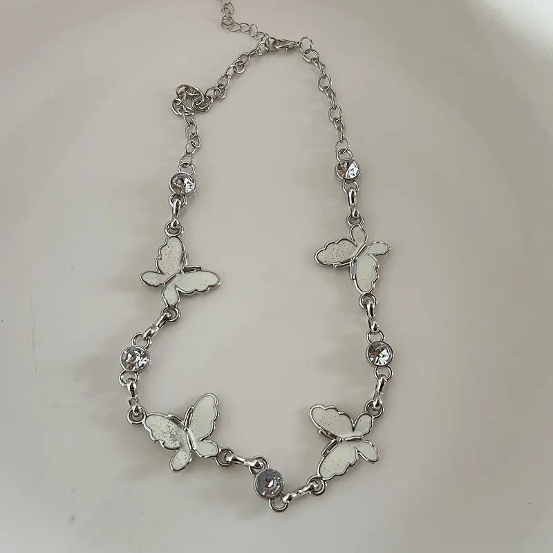 Shiny Chokers for Girls Sexy Punk Letter Night Entertainment Venue Statement Party Necklace