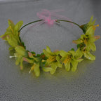 Light Up Party Flower Headband Wreath Crown Floral Wedding Garland Bridal Hairbands Festivals Photo Birthday Christmas