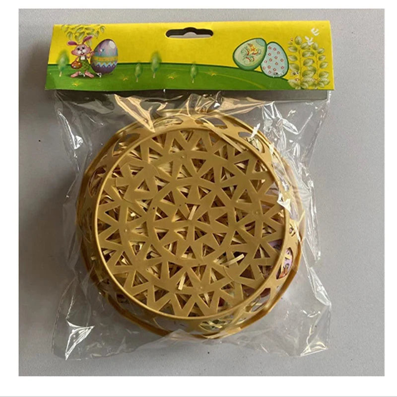 Easter Colorful Egg Basket,Hanging Ornaments & Pendants For Easter Parties Decorations, Ideal Kids Giftsm12k