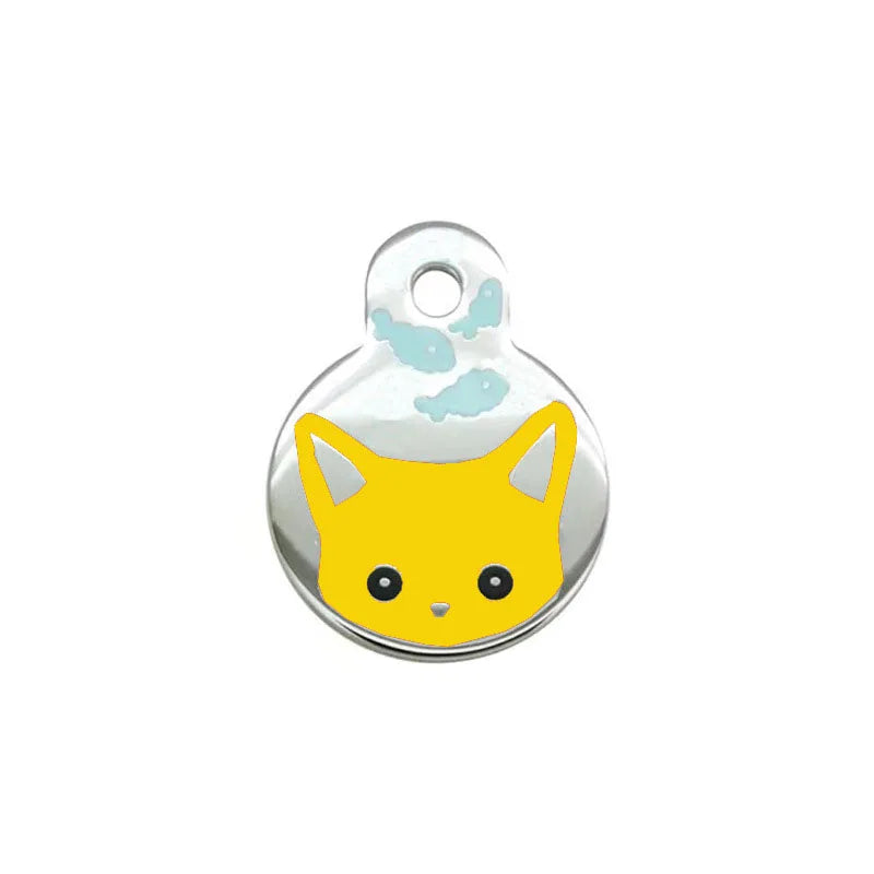 Custom Tags Custom Dog Cat ID Tag Personalized Cute Pet Name Tag for Cat Dog Collar Address Tags for Dog With Engraving customized Anti-Lost