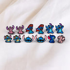 Cute Stitch Stud Earrings for Women Piercing Women's Stainless Steel Jewelry Fashion Accessories Gift for Girl