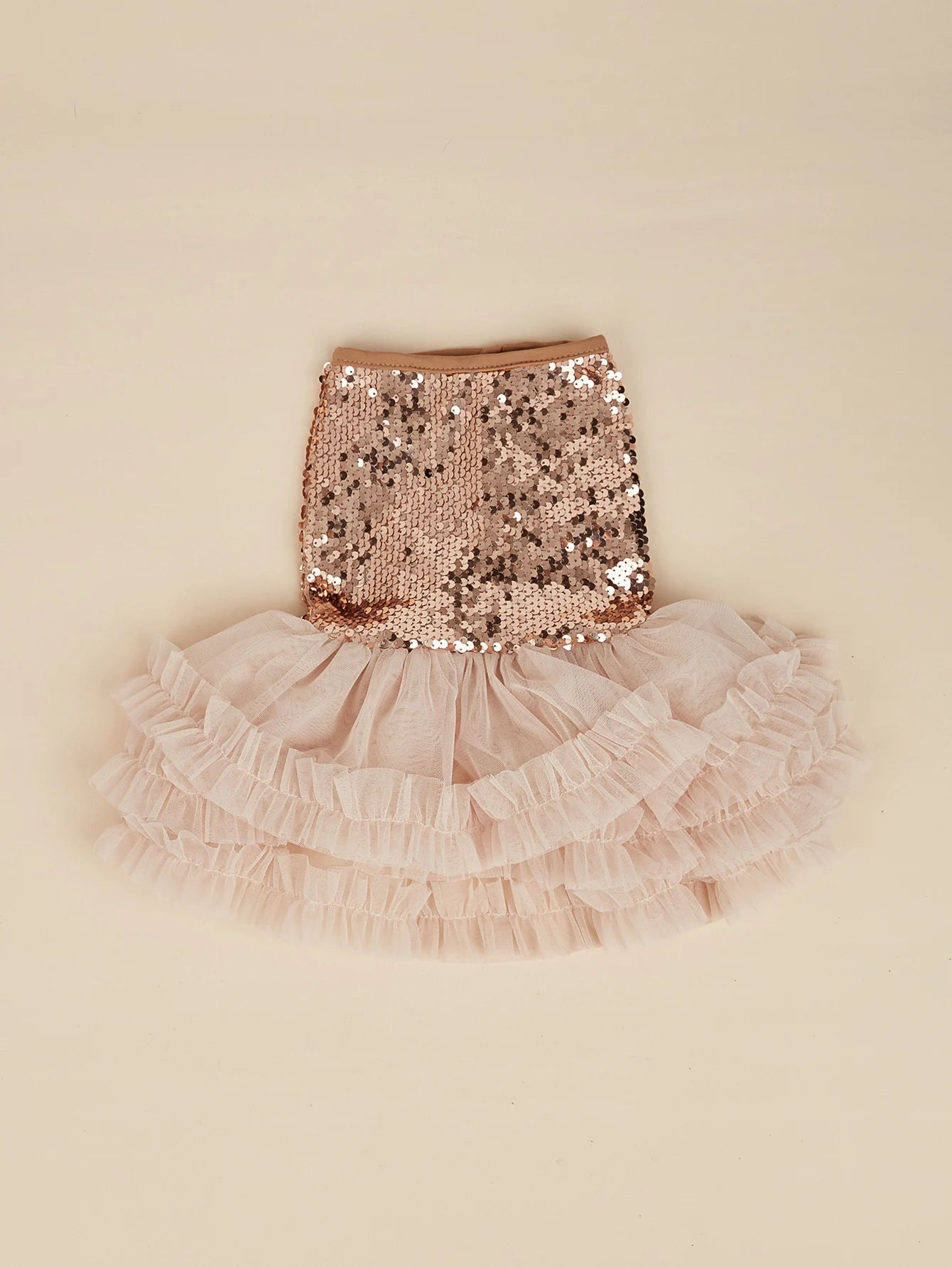 Pet Dresses Dog Dress Girl Dog Sleeveless  Clothes  Sequin Pet Apparel Doggie Tutu with Tulle Cat Clothing Puppy Dresses Doggy Costume