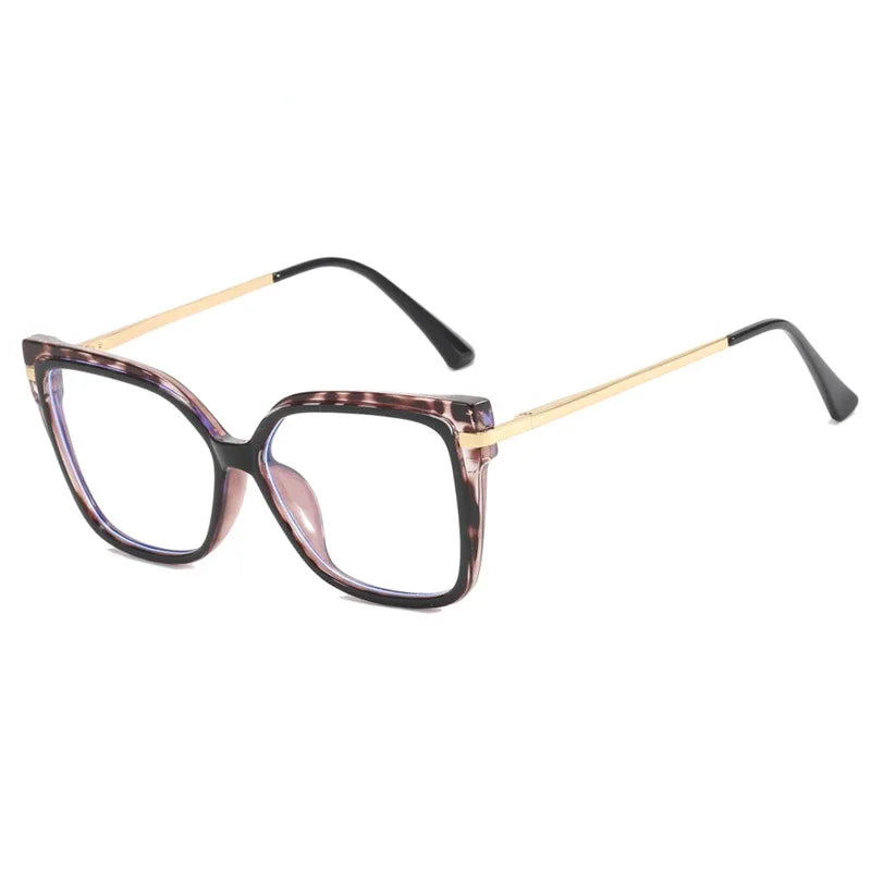 Vintage Glasses Frames For Women Latest Trends Fashion Square Transparent Optical Lenses Anti Blue Light Clear Eyeglass Luxury