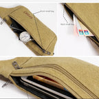 Fanny Pack Running Bags Waist Belt Bag For Women Men Canvas Purse Travel Camping Hiking Pocket Belly Pouch For Phone Coins