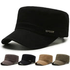 Men'S Military Hat Simple And Versatile Middle-Aged Hats Spring Autumn Casual Flat Cap