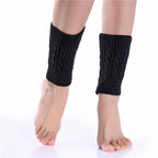 Women's Knitted Leg Warmer Winter Short Leg Warmers Boot Cuffs Fashion Thermal Ladies Legging Foot Warmer