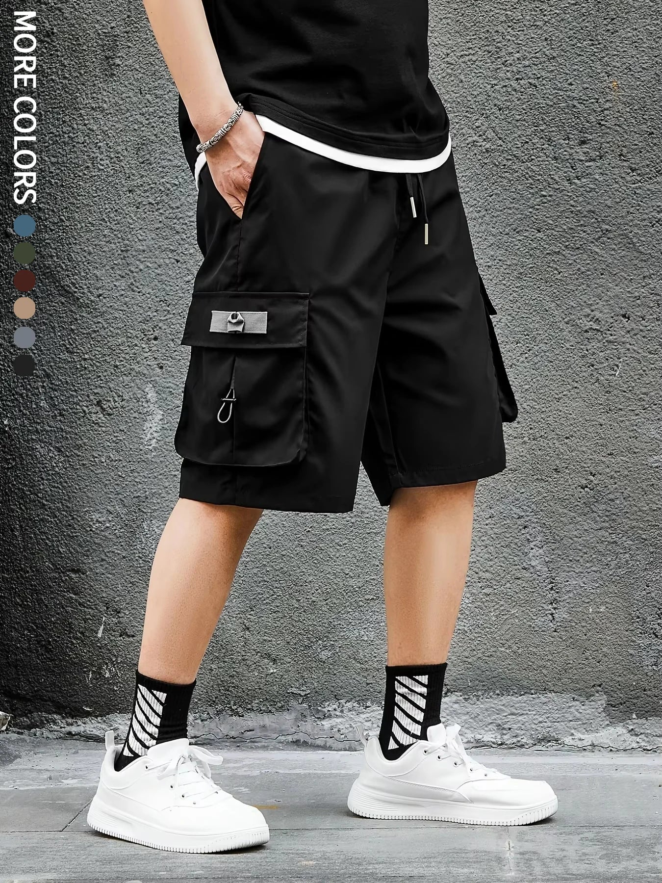 Men's Cargo Shorts, Outdoor, Travel, Casual Sports, Large Pockets, Durable and Comfortable Fabrics, Thin Shorts for Outings 17