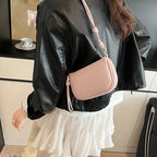 Ladies' Crossbody Bag Is Fashionable, Versatile, Solid Color, Exquisite Design, Daily Commuting, Casual Shoulder Bag