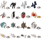 High quality men's and women's brooches cute animals dogs horses turtles lapels pins hats scarves badge accessories jewelry gift