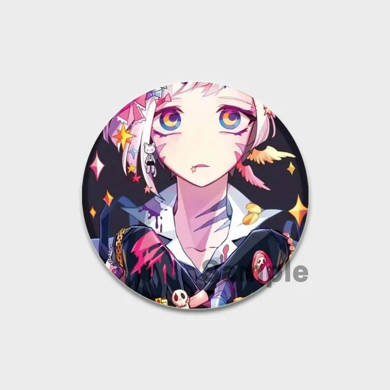Anime Brooches Dazai Osamu Nakahara Chuya Lapel Pins Cartoon Cosplay Badges Backpack Souvenir Jewelry Gifts
