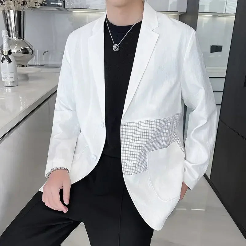 Male Coats Casual Men's Jackets High Quality Solid Color Clothing Fashion 2024 Trendy Deals Luxury Designer Korean Reviews Many