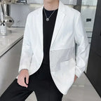 Male Coats Casual Men's Jackets High Quality Solid Color Clothing Fashion 2024 Trendy Deals Luxury Designer Korean Reviews Many