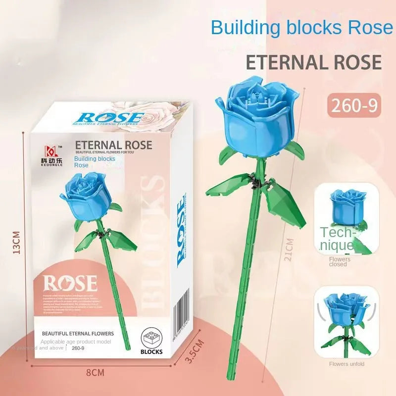 Valentine's Day Rose Building Blocks immortal bouquet puzzle puzzle pieces toy toy gift decorations