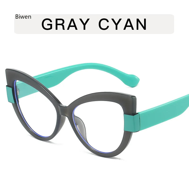 Fashion Brand Glasses Frame Women Computer Myopia Eyewear Frames Tr90 Ultra Light Eyeglasses Ladies Spectacle Frames Latest 2024