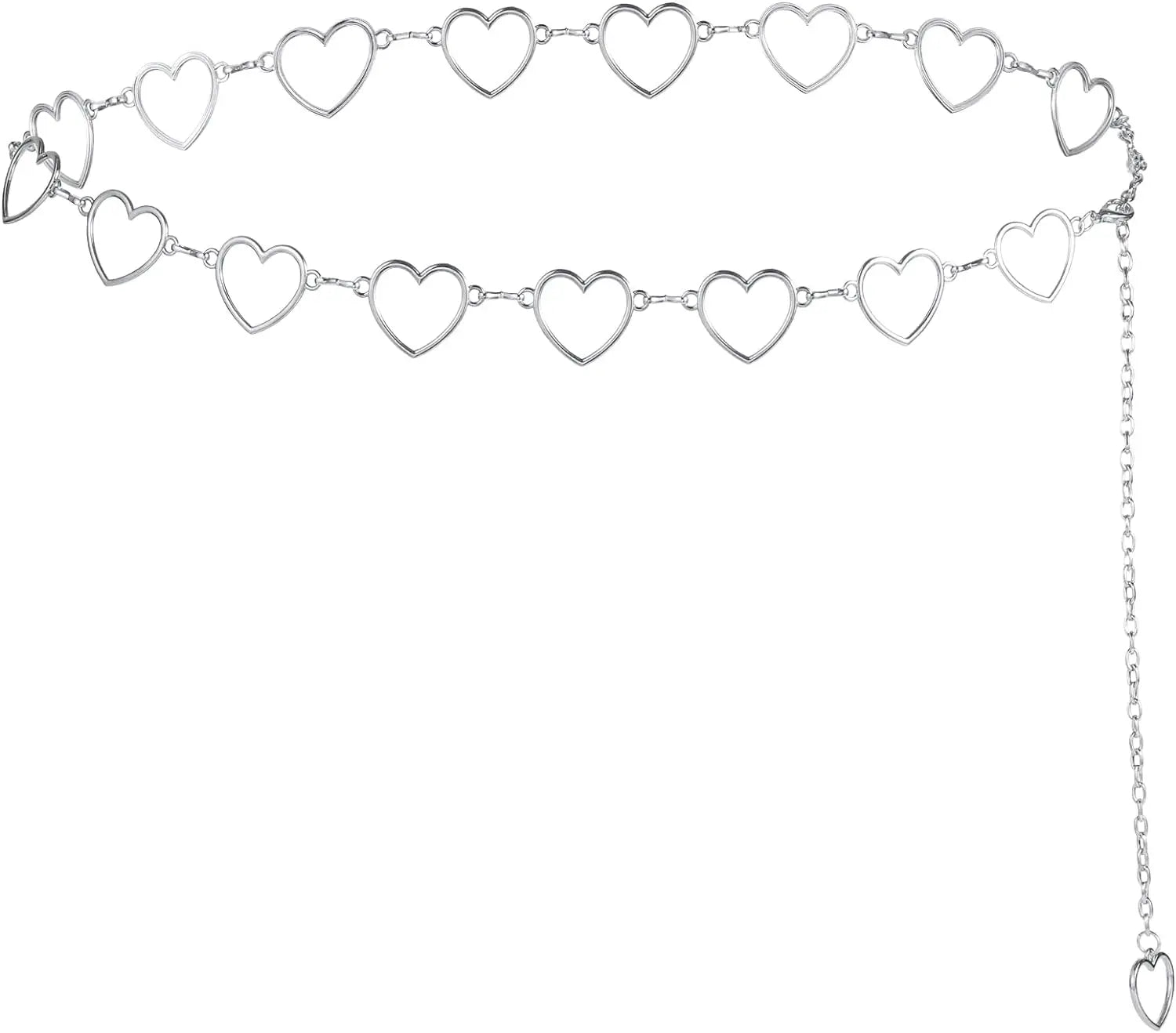 Metal Chain Belt for Women Cowgirl Western Country Chain Belts Adjustable Concho Belt for Sweaters Dresses Jeans