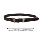 Ins Designer Women's Belt Luxury PU Leather Metal Buckle Waist Belt Casual Red Black White Dress Jeans Belt Female