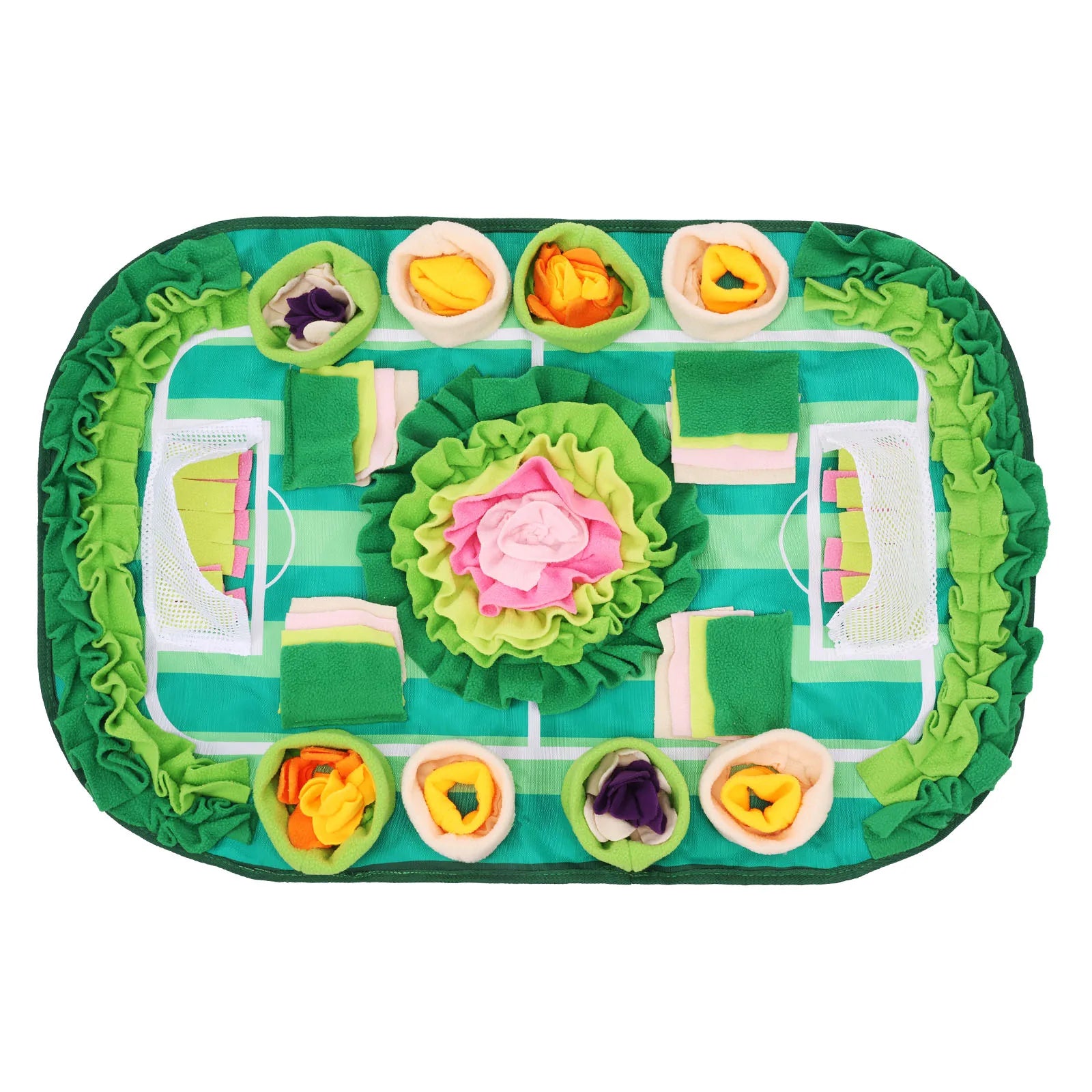 Pet Sniffing Mat Dog Interactive Flower Slow Feeding Training Pad Puzzle Treat for Dogs Cats Rabbits Foraging Skills