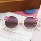 Shades Flower Sunglasses Anti Radiation Glass Kid Sunglasses Blocking Sunglasses Sun Protection Round Frame Children Eyeglass