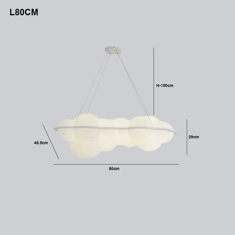 Modern living room pendant light Nordic designer pendant light bedroom dining room decoration cream style ceiling cloud light