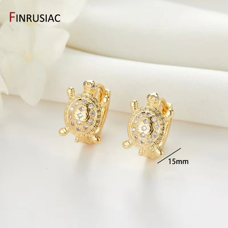 New Trendy Real Gold Plated Round Hoop Earrings For Women Girls Ladies Big Hoops Gold Circle Ring Earrings Party Gift