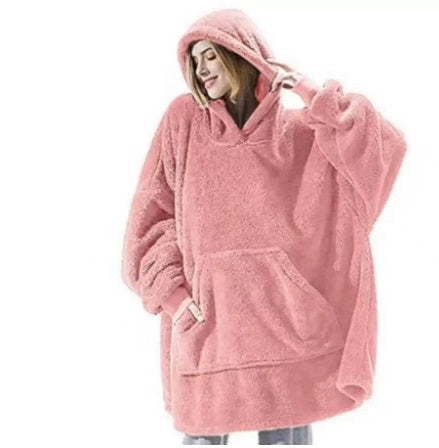 SnugWear Fleece Hoodie Blanket