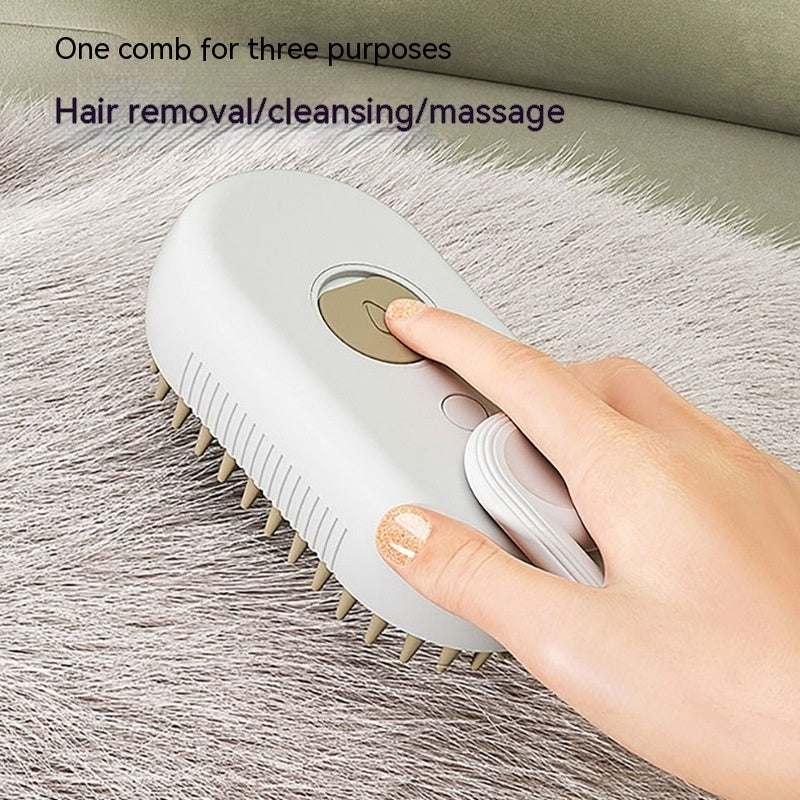PurrMist 3-in-1 Electric Pet Grooming Brush