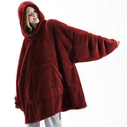 SnugWear Fleece Hoodie Blanket