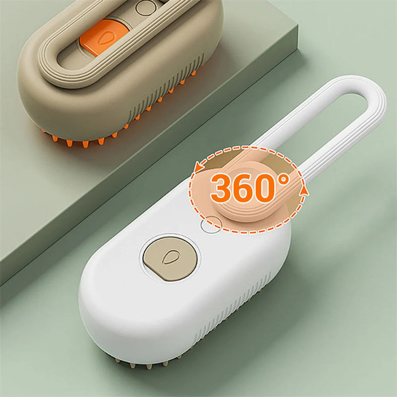 PurrMist 3-in-1 Electric Pet Grooming Brush