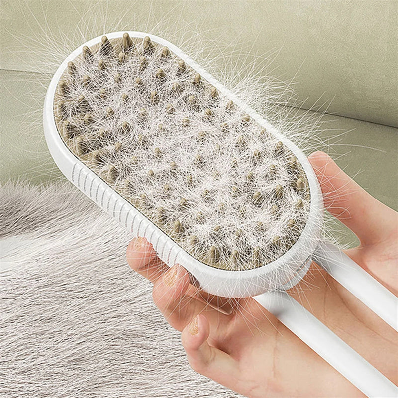 PurrMist 3-in-1 Electric Pet Grooming Brush